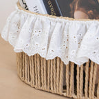 Charming Storage Basket with Ruffle Detail | Kelmera