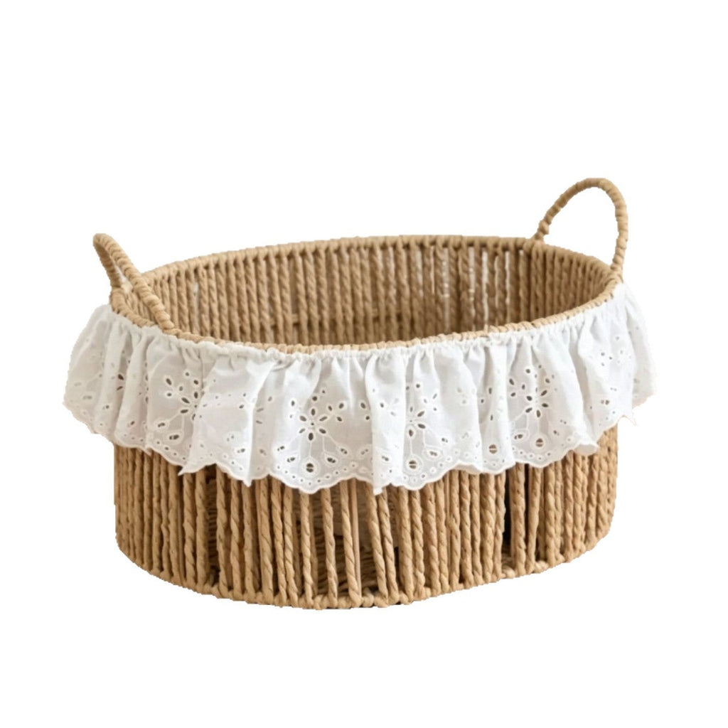 Charming Storage Basket with Ruffle Detail | Kelmera
