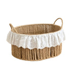 Charming Storage Basket with Ruffle Detail | Kelmera