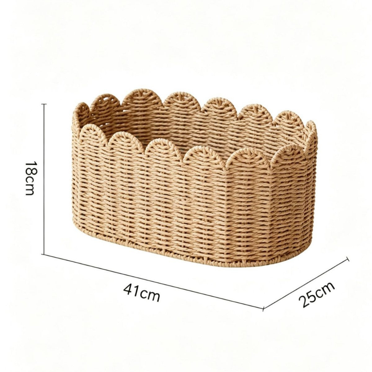 Charming Storage Basket with Ruffle Detail | Kelmera