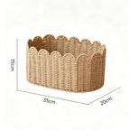 Charming Storage Basket with Ruffle Detail | Kelmera