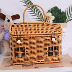 Charming Woven Storage Basket with Lid | Kelmera