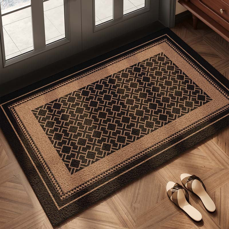 Checkerboard Pattern Welcome Mat | Kelmera