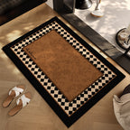 Checkerboard Patterned Entryway Mat | Kelmera