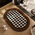 Checkerboard Patterned Entryway Mat | Kelmera