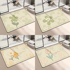 Chic Inspirational Floral Bath Mat | Kelmera