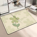 Chic Inspirational Floral Bath Mat | Kelmera