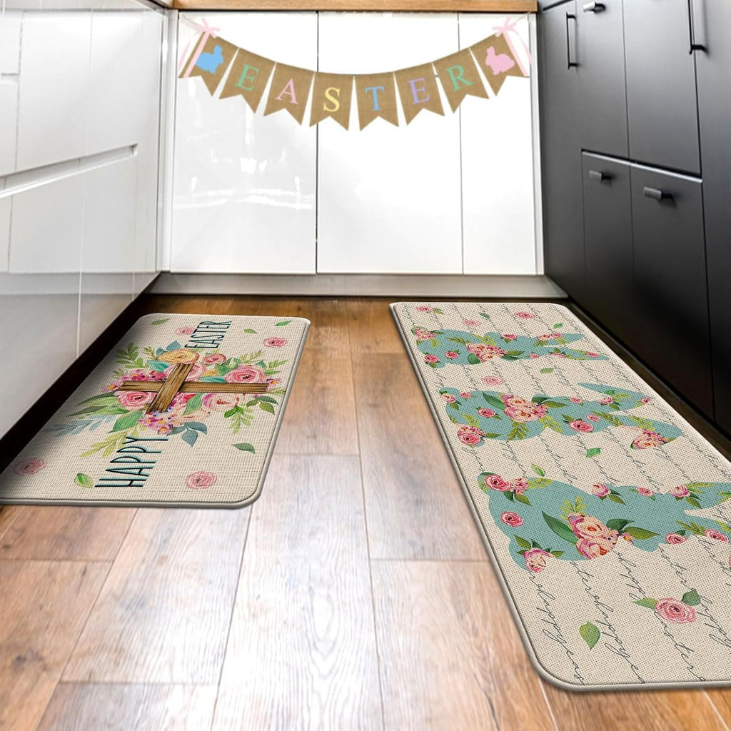 Children's Easter-Themed Kitchen Floor Mat | Kelmera