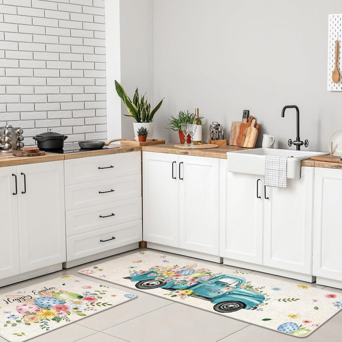 Children's Easter-Themed Kitchen Floor Mat | Kelmera