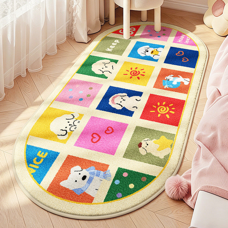 Children's Playful Animal Design Area Rug | Kelmera