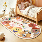 Children's Playful Animal Design Area Rug | Kelmera