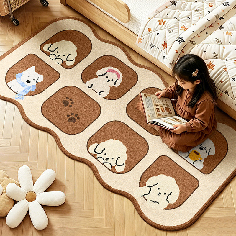 Children's Playful Animal Design Area Rug | Kelmera