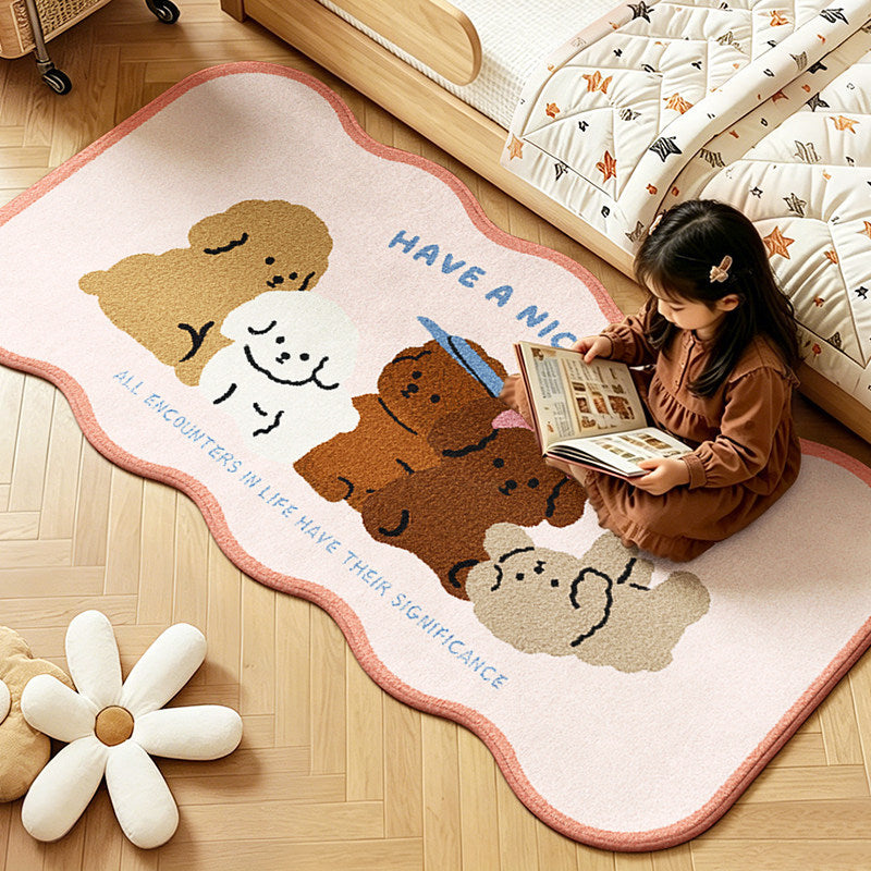 Children's Playful Animal Design Area Rug | Kelmera