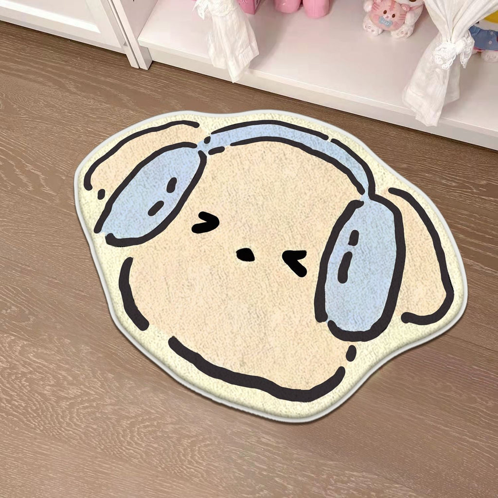 Children's Playful Cat-Shaped Area Mat | Kelmera