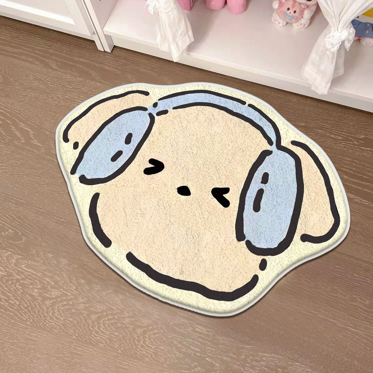 Children's Playful Cat-Shaped Area Mat | Kelmera