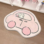 Children's Playful Cat-Shaped Area Mat | Kelmera
