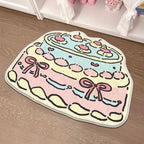 Children's Playful Cat-Shaped Area Mat | Kelmera