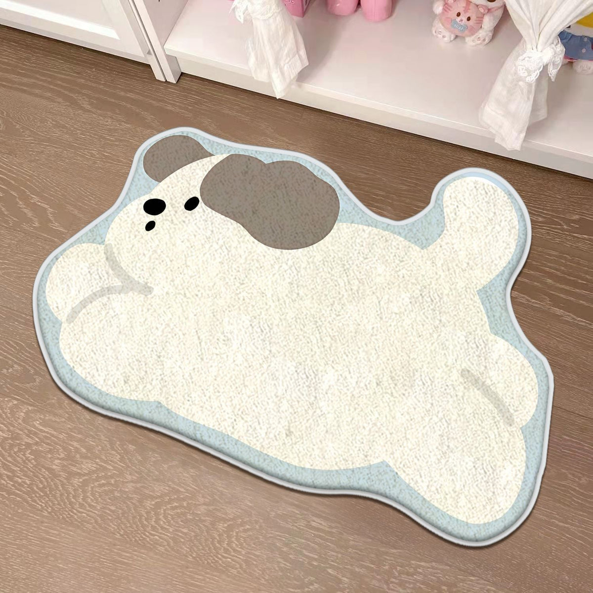 Children's Playful Cat-Shaped Area Mat | Kelmera