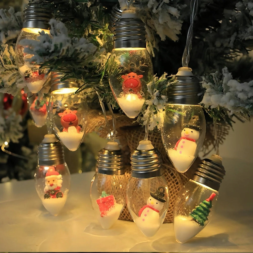 Christmas Snow Globe LED Lamp String Lights | Kelmera