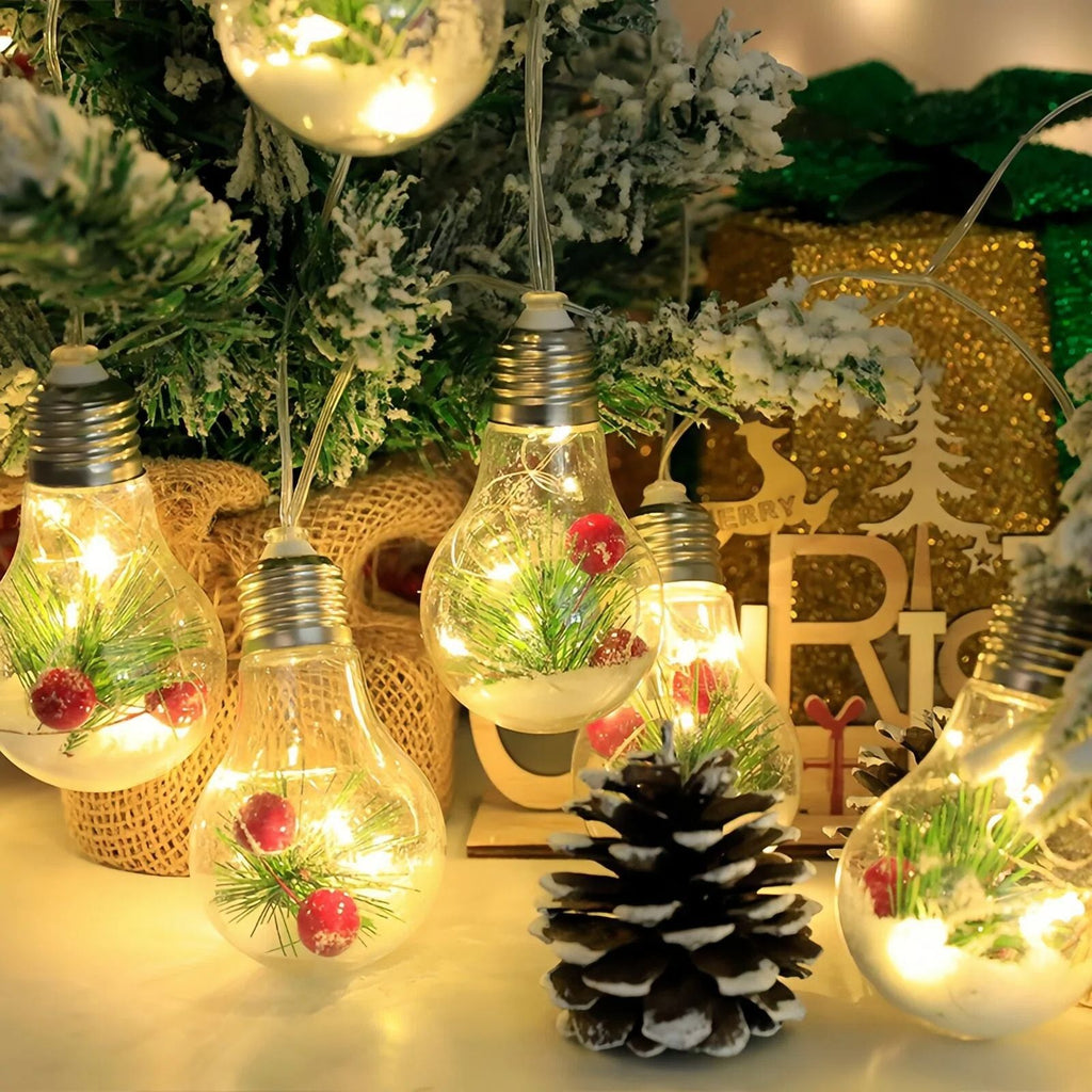 Christmas Snow Globe LED Lamp String Lights | Kelmera