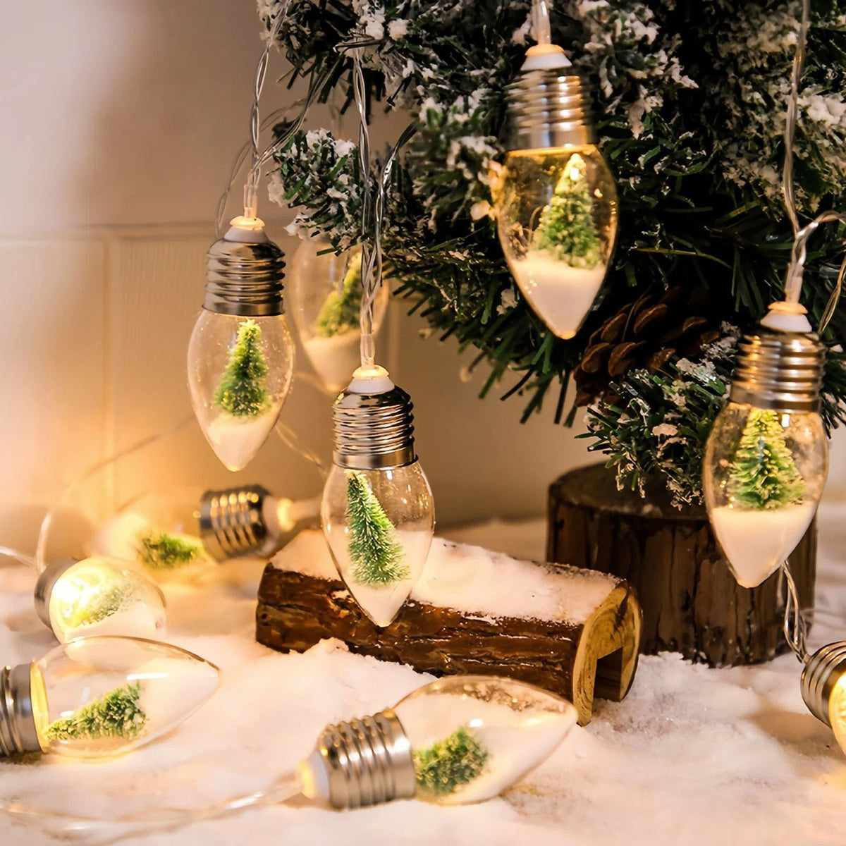 Christmas Snow Globe LED Lamp String Lights | Kelmera