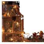 Christmas Tree and Snowflake LED Lights String Battery-Operated Acrylic Ornament Garland | Kelmera