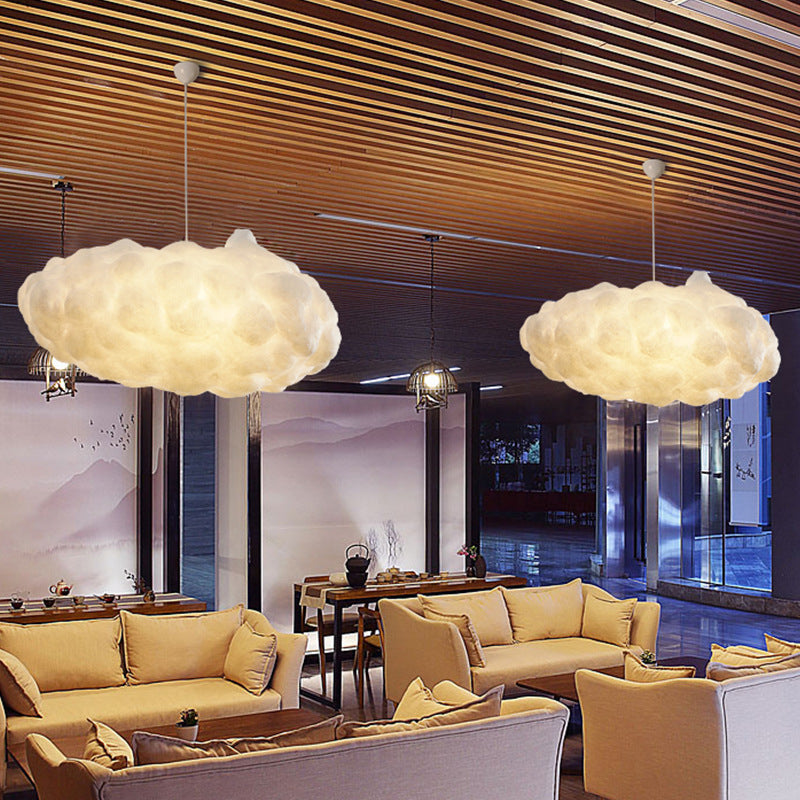 Cloud-Shaped Ambient Pendant Light with Adjustable Cable and E27 Socket | Kelmera