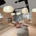 Cloud-Shaped Ambient Pendant Light with Adjustable Cable and E27 Socket | Kelmera