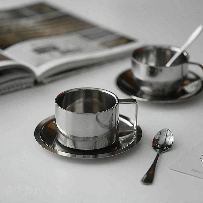 Clyndia Steel Coffee Cup