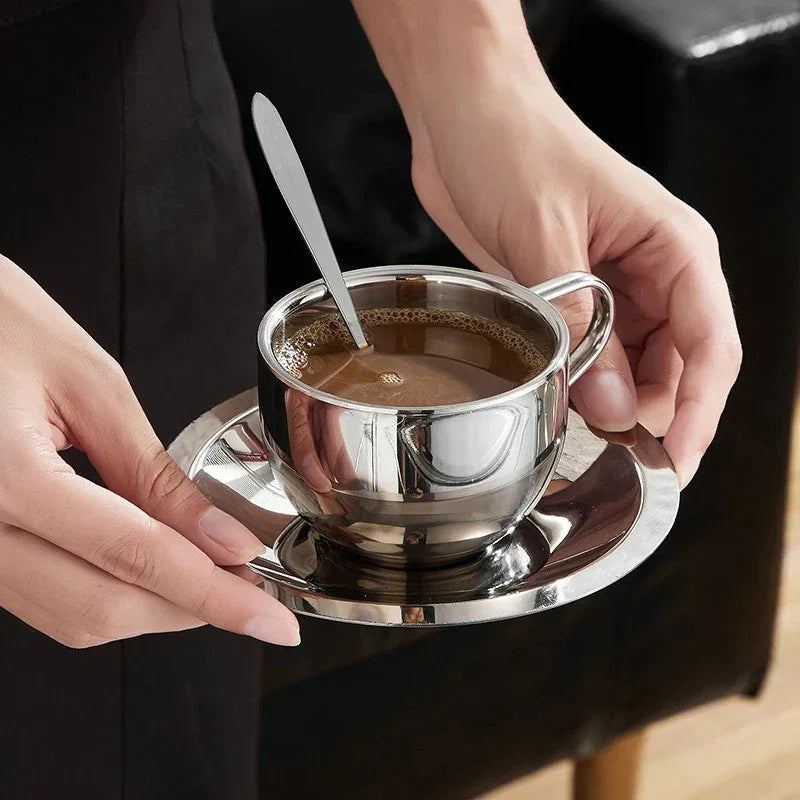 Clyndia Steel Coffee Cup