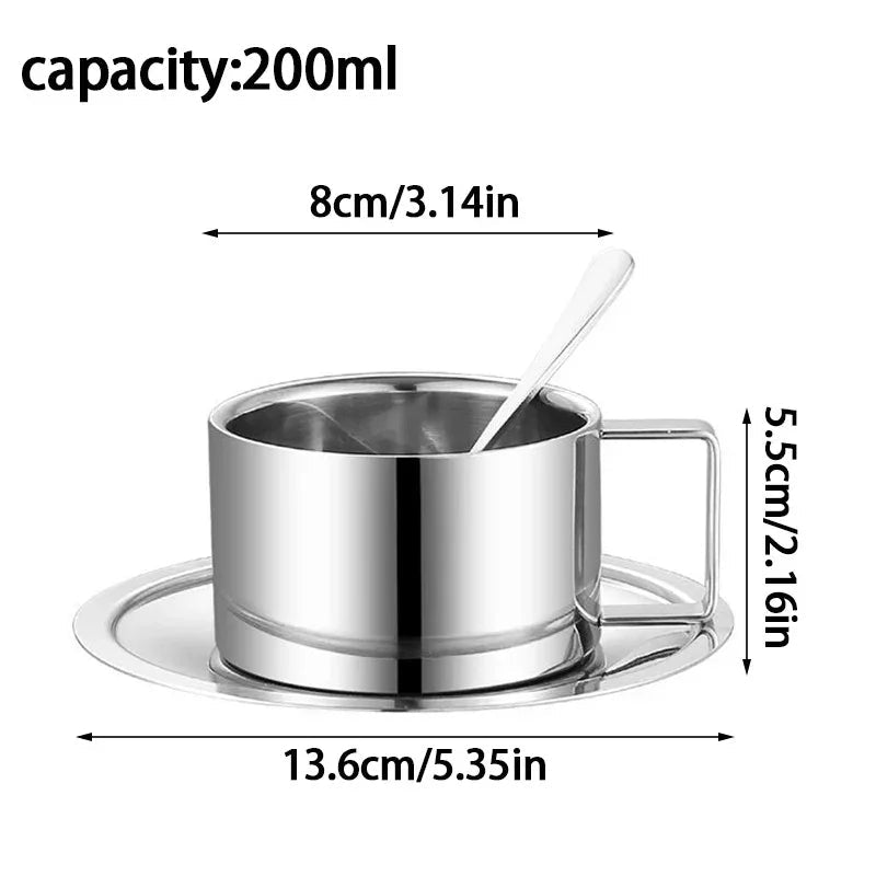 Clyndia Steel Coffee Cup