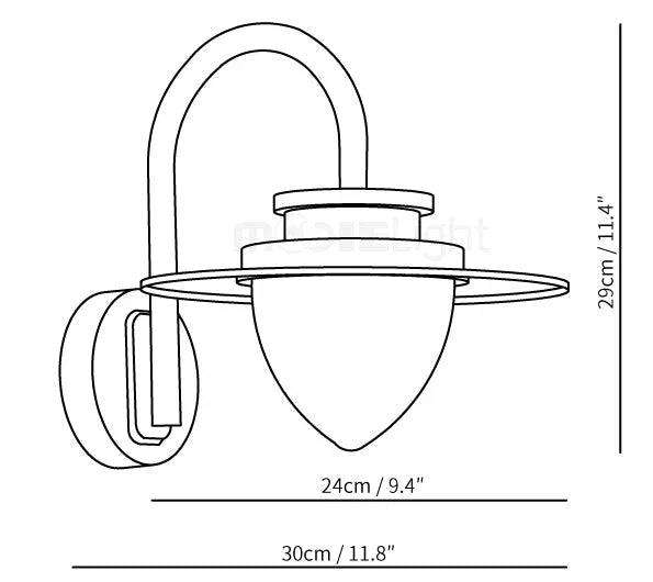 Clyvvia Outdoor Wall Light