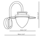 Clyvvia Outdoor Wall Light
