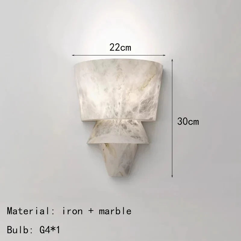 Clyvyra Marble Wall Light
