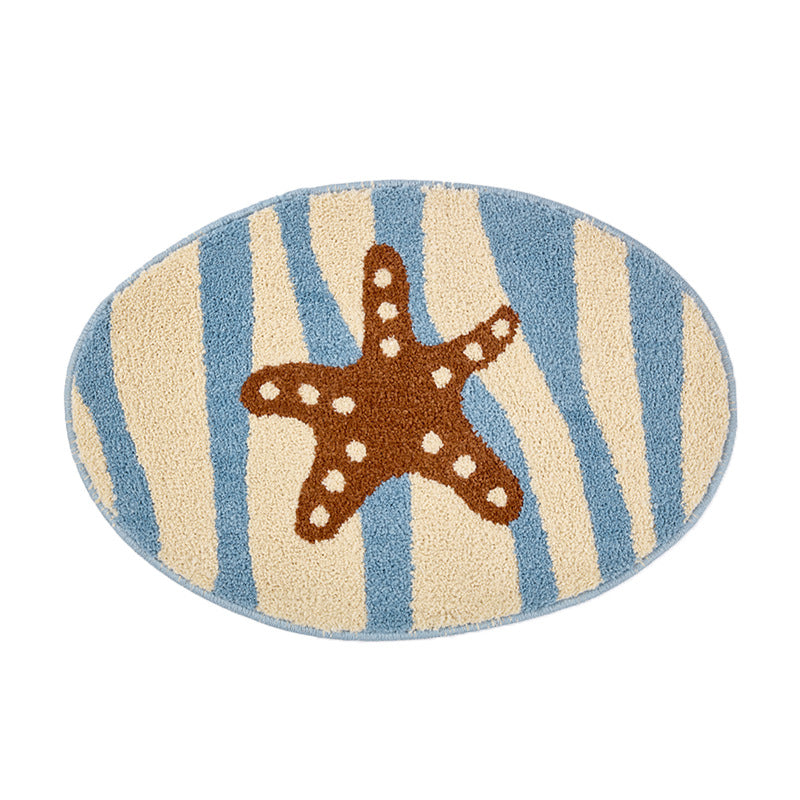 Coastal Starfish Themed Bath Mat | Kelmera