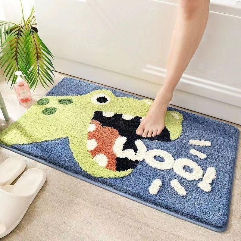 Coastal Waves Shaped Bath Mat | Kelmera