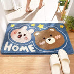 Coastal Waves Shaped Bath Mat | Kelmera
