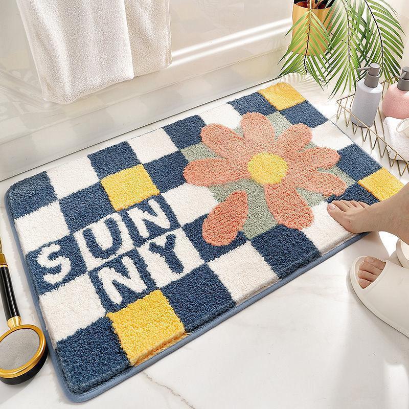 Coastal Waves Shaped Bath Mat | Kelmera