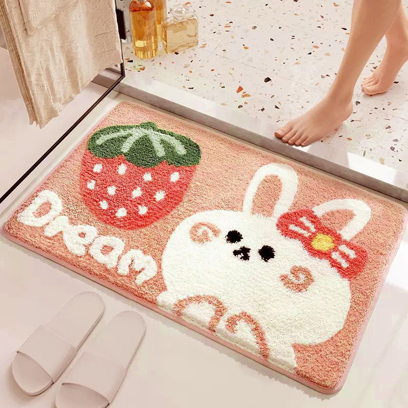 Coastal Waves Shaped Bath Mat | Kelmera