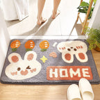 Coastal Waves Shaped Bath Mat | Kelmera