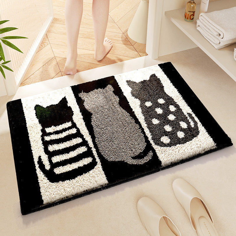 Coastal Waves Shaped Bath Mat | Kelmera
