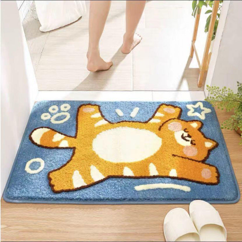 Coastal Waves Shaped Bath Mat | Kelmera