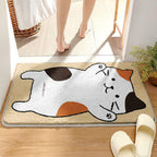 Coastal Waves Shaped Bath Mat | Kelmera