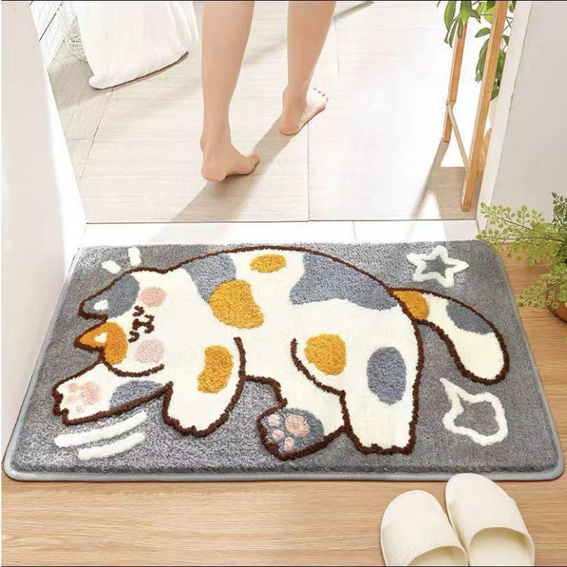 Coastal Waves Shaped Bath Mat | Kelmera