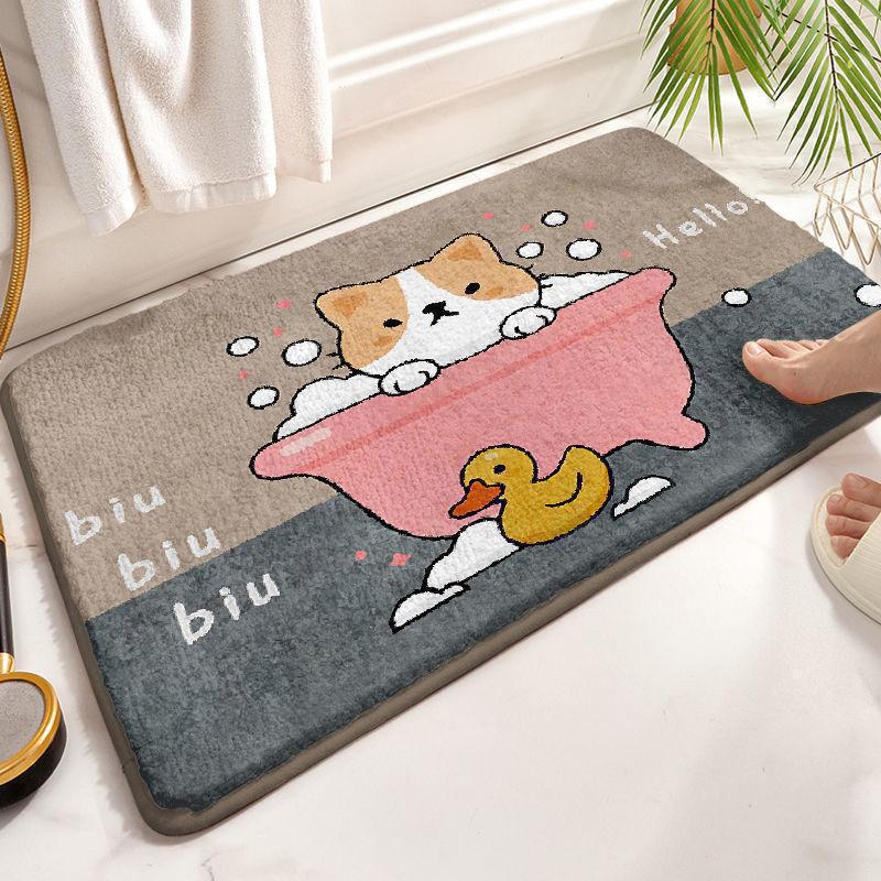 Coastal Waves Shaped Bath Mat | Kelmera