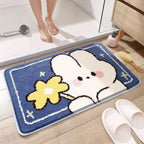 Coastal Waves Shaped Bath Mat | Kelmera