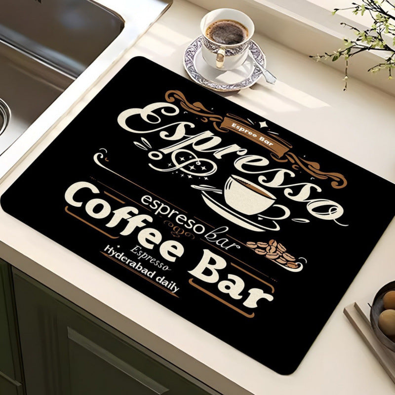 Coffee-Themed Kitchen Anti-Fatigue Mat | Kelmera
