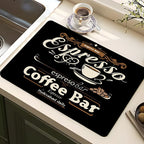 Coffee-Themed Kitchen Anti-Fatigue Mat | Kelmera
