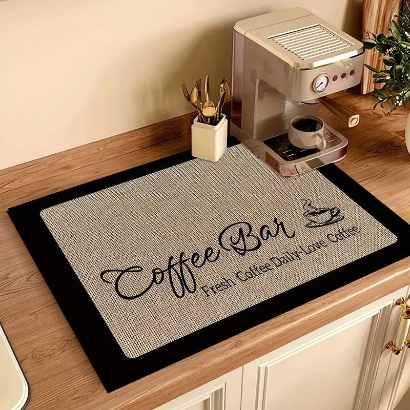 Coffee-Themed Kitchen Anti-Fatigue Mat | Kelmera
