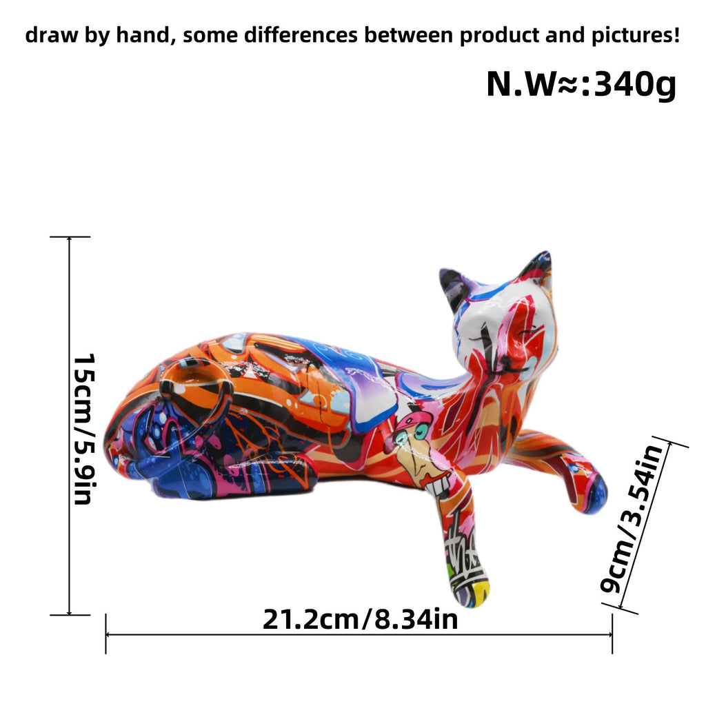Colorful Cat Sculpture | Kelmera